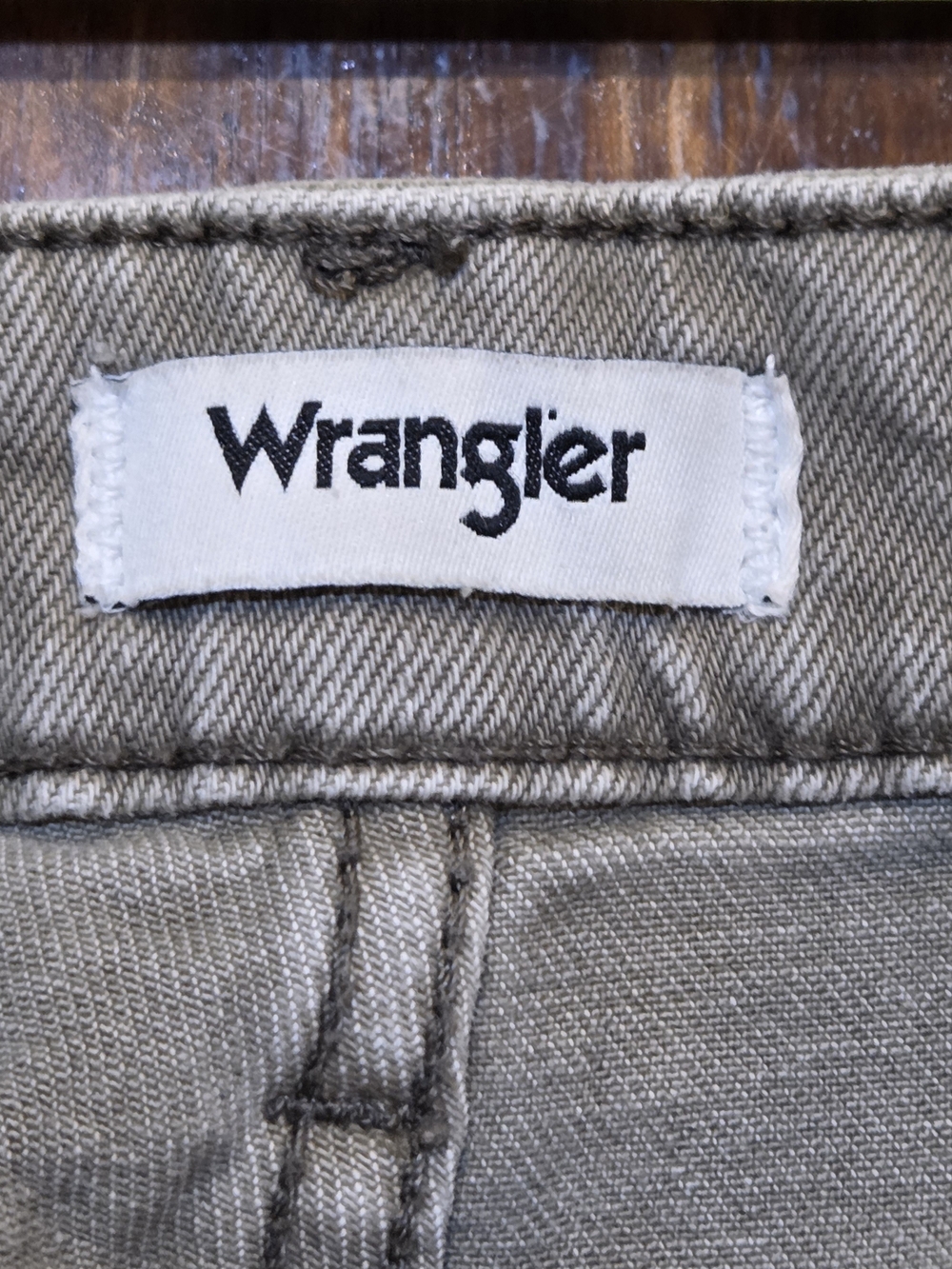 Wrangler Wanderer Flare Distressed Mid Rise Grey Jeans 26x30 Western CowGirl - Picture 4 of 6